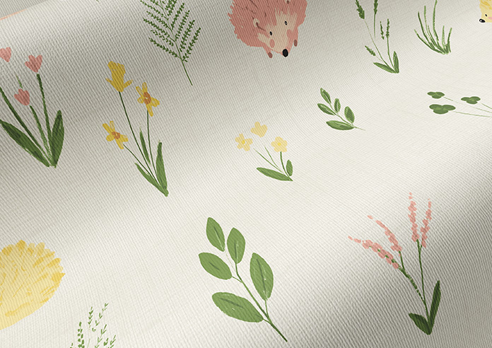 Pastel Hedgehogs, Brights - Twist&Fit Roller Blind - Image 4